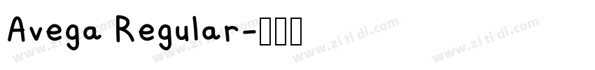 Avega Regular字体转换